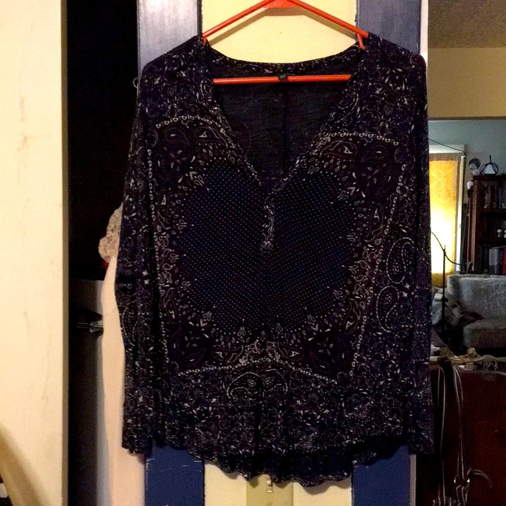 Lucky Brand boho blouse M